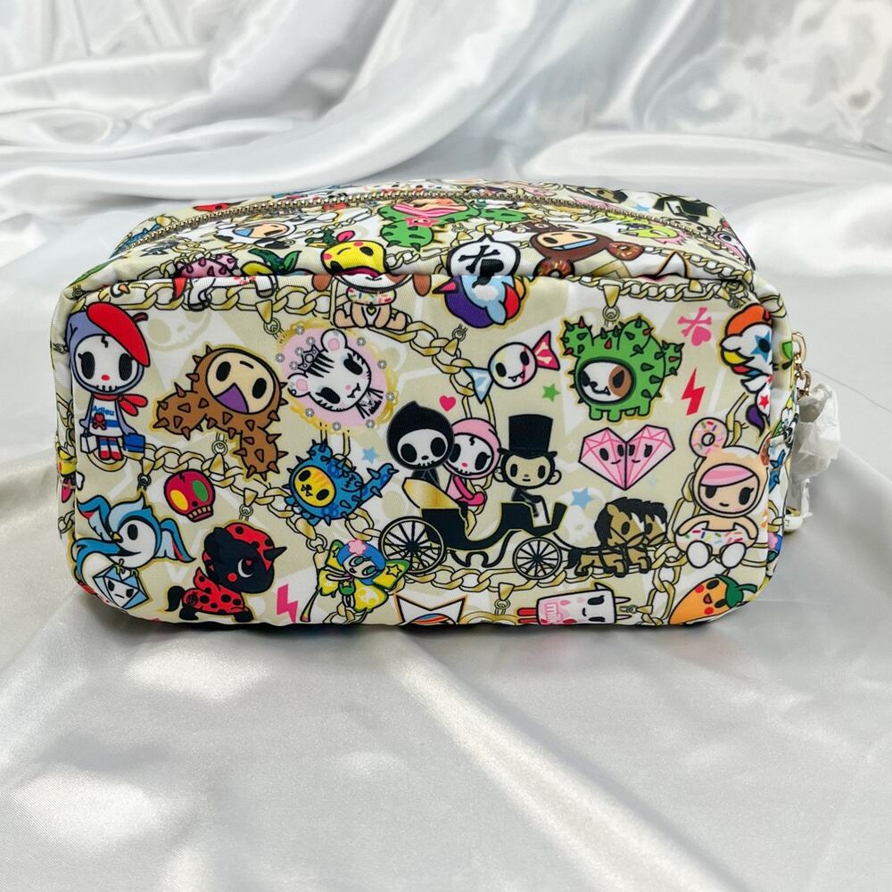 Tokidoki 2015 Chained Love Vintage Make Up Cosmetic Case Zipper Pouch NWT Rare - Picture 7 of 12